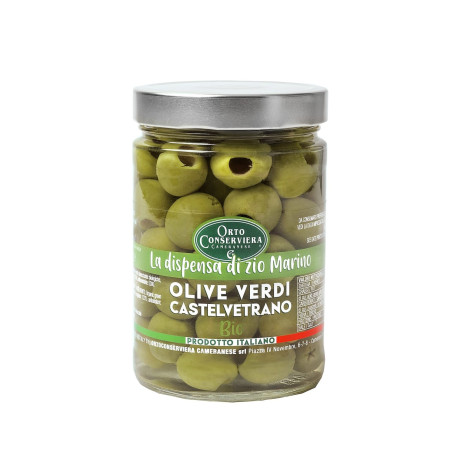 Olivy Zelené /Olive verdi Castelvetrano BIO 550g