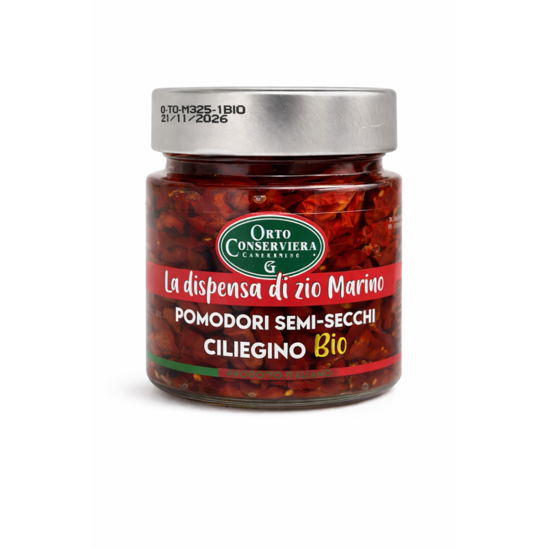 Ortoconserviera BIO polosušené cherry paradajky v oleji 240 g