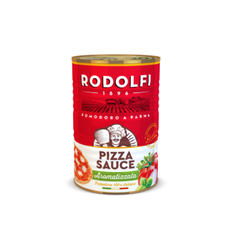 Rodolfi Pizza Szósz Aromatizált - ízesített paradicsomszósz pizzához 400g