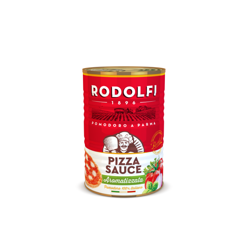 Rodolfi Pizza Sauce Aromatizzata - ochutená paradajková omáčka na pizzu 400g
