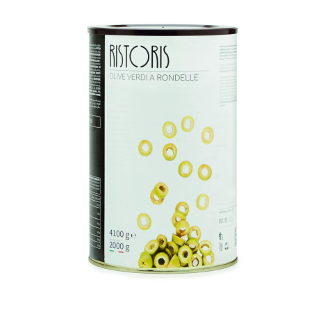 Ristoris zöld oliva szeletek 4100g